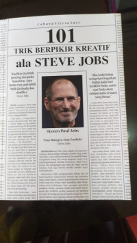 101 Trik Berpikir Kreatif  Ala Steve Jobs