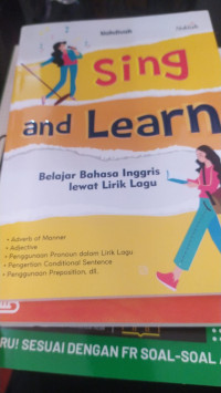 Sing and Learn Belajar Bahasa Inggris